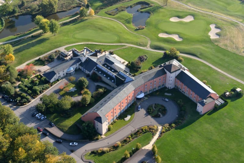 Hotel view from sky