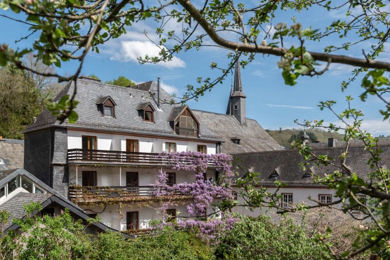 Back-side of the hotel